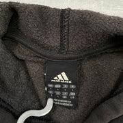 Black Adidas Logo Imprint Hoodie