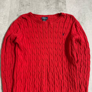 Vintage 90s Polo Ralph Lauren Logo Embroidery Knitted Knitwear Sweater