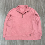 Pink L.L Bean Quarter Zip Sweatshirt Women's 3XL