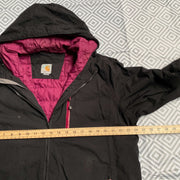 Black Carhartt Padded Waterproof Jacket Youth's XL 16 18