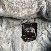 Grey Blue North Face Jacket Fleece Lined Women's Medium