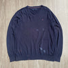 Navy V-Neck Knitwear Sweater XL Tommy Hilfiger