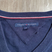 Navy V-Neck Knitwear Sweater XL Tommy Hilfiger