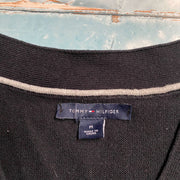 Black Tommy Hilfiger V-Neck Knitwear Sweater Women's Medium