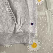 Grey Champion Reverse Weave Hoodie Pullover Large