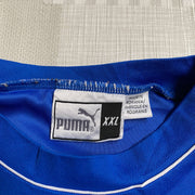 Vintage 90s Puma Blue White Crewneck Sweatshirt 2XL