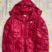 Red Adidas Puffer Jacket Small