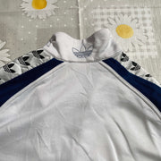 White Navy Adidas Track Jacket Large