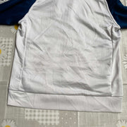 White Navy Adidas Track Jacket Large