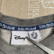 Grey Disney Leo Stitch Sweatshirt XS