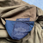 Reversible Brown Nautica Jacket Large