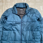 Blue First Down Puffer Jacket Large