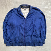 Blue Festival Windbreaker Jacket Vintage 90s Retro Large