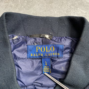 Navy Polo Ralph Lauren Bomber Jacket Puffer Large