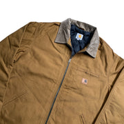Brown carhartt detroit Jacket reworked wear