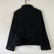 Black Quilted Jacket Women's Large