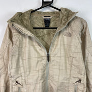 Beige The North Face Fleece Lined Raincoat Women's XS