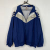 Vintage 90s Navy and Grey Adidas Windbreaker Men's XL