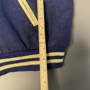 Vintage Navy and Beige Camps & Co Baseball Varsity Jacket Men's XL