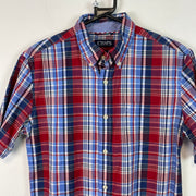 Blue and Red Chaps Button up Shirt Medium