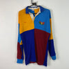 Yellow Blue Red Polo Shirt Men's Small