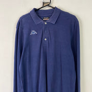 Navy Kappa Long Sleeve Polo Shirt Women's XL