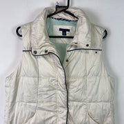 White Tommy Hilfiger Quilted Gilet Women's Large