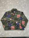 American Flag Forest Camo Carhartt Reworked Jacket Men's Large