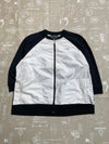 Black and White Ralph Lauren Track jacket Women's XL