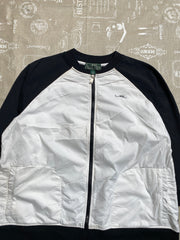 Black and White Ralph Lauren Track jacket Women's XL