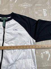 Black and White Ralph Lauren Track jacket Women's XL