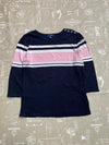 Navy and Pink Chaps Jumper Women's Large