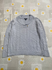 Grey Chaps Cable Knit Sweater Women's XL