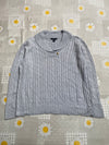 Grey Chaps Cable Knit Sweater Women's XL