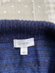 Navy Calvin Klein zip up Knitwear Sweater Men's Large