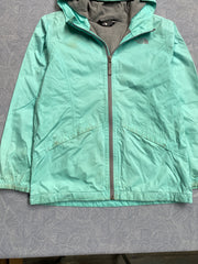 Cyan North Face Raincoat Girl's XL