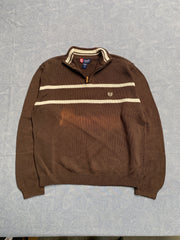 Brown Chaps Knitwear Sweater Men's Large