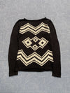 Brown and Cream Ralph Lauren Knitwear Sweater Women's Medium