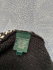 Brown and Cream Ralph Lauren Knitwear Sweater Women's Medium