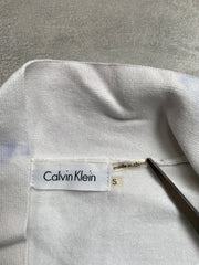 White Calvin Cardigan Jumper Women's Small