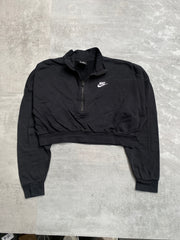 Black Nike Cropped Sweatshirt Women's Medium
