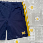 Vintage 90s Navy and Yellow Nike Sport Shorts Men's Medium