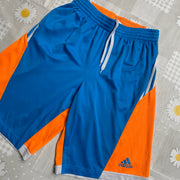 Orange and Blue Adidas Sport Shorts Women's Large