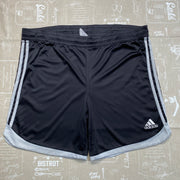 00s Y2K Black and White Adidas Sport Shorts Men's XL