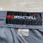 Vintage Y2K Grey and Red Nike Basketball Sport Shorts Men's Large