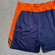 Navy and Orange Adidas Sport Shorts Men's Large