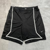 00s Y2K Black Nike Sport Shorts Men's XXL