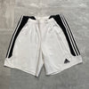 00s Y2K Black and White Adidas Sport Short Women's XL