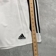 00s Y2K Black and White Adidas Sport Short Women's XL