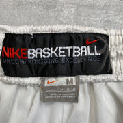 Vintage Y2K White Nike Basketball Sport Shorts Men's Medium